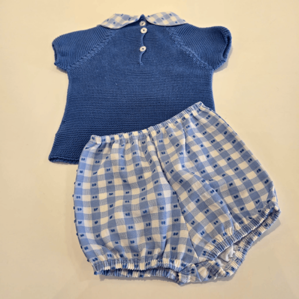 Conjunto de pantalón tela cuadritos niño Juliana verano